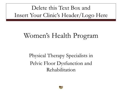 Ppt Womens Health Program Powerpoint Presentation Free Download Id