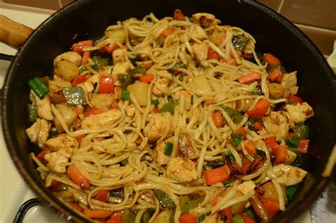 It's seasoned with sesame dressing, soy sauce, fresh gingerroot and a touch of crushed red pepper, making it an exciting dish the whole family will love. 27 Years of Nothing but Failures: Pineapple Chicken Lo Mein