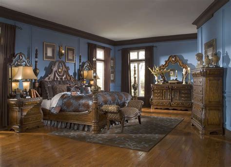 Michael amini monte carlo ii upholstered canopy bed. Michael Amini The Sovereign Soft Mink Traditional Bedroom ...