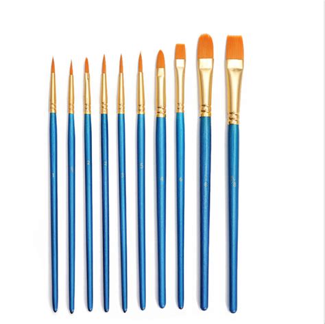 Buy Wholesale China Paint Brushes Set 2 Pack 20 Pcs Round Pointed Tip