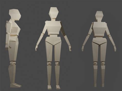 Low Poly Character Part 1 By Mihaly Varga On Dribbble