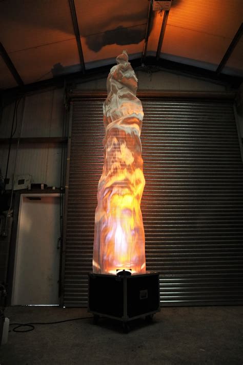 Our Large Silk Flame Available To Buy And To Hire Fire Art Fire
