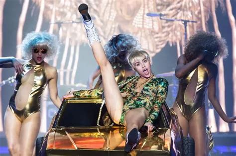 Miley Cyrus Bangerz Tour In Pictures Soft Porn Or Artistic Genius Daily Record