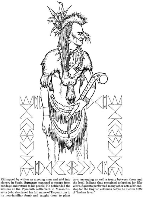 Great Native Americans Dover Publications Coloring Book Pages Adult