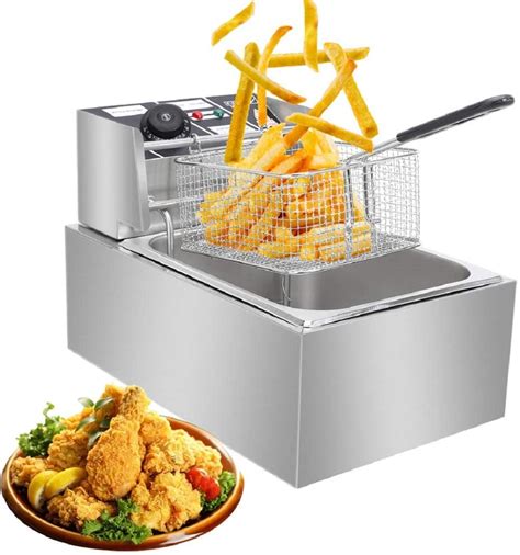Deep Fryer Electric Deep Fryer With Basket And Lid Large Capacity Deep