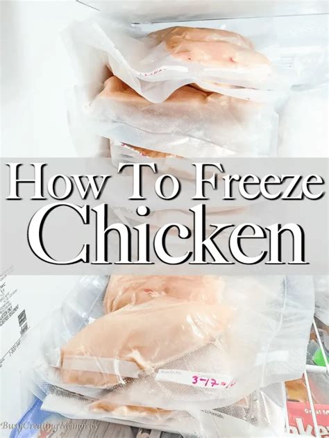 How To Freeze Chicken Breasts For Easy Meal Prep