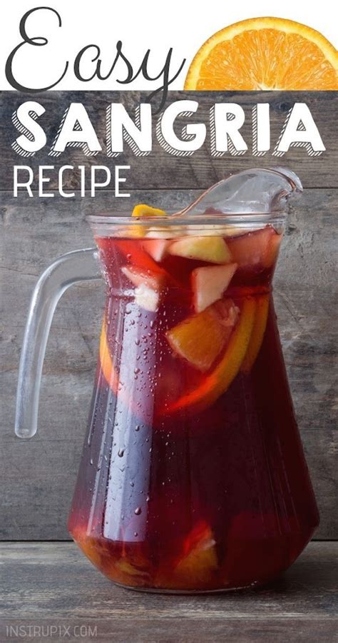 Easy Classic Sangria Recipe Made With Brandy Red Wine Orange Juice And Fresh Fruit Its