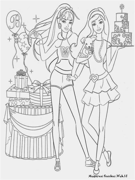 Mewarnai Barbie Fashion Fairytale | Mewarnai Gambar