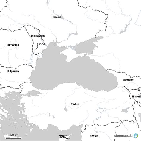 Stepmap Schwarzes Meer Landkarte Für Deutschland