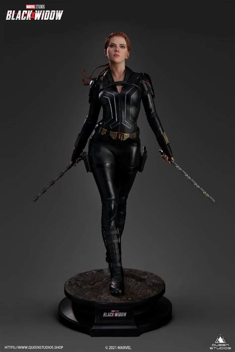 Black Widow Scarlett Johansson 14 Scale Statue In 2022 Black Widow