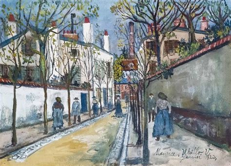 Street At Montmartre 1922 Maurice Utrillo 1883 1955