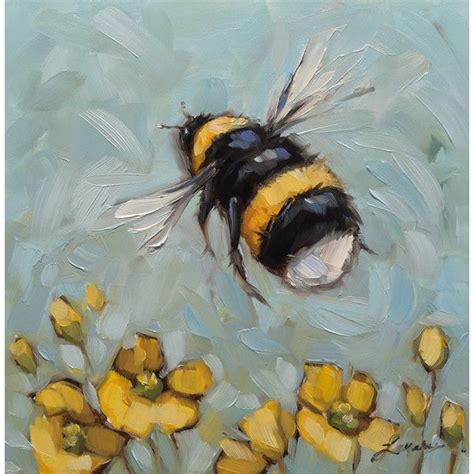 Bumblebee Painting Reserved For Tish By Laveryart On Etsy Whimsical