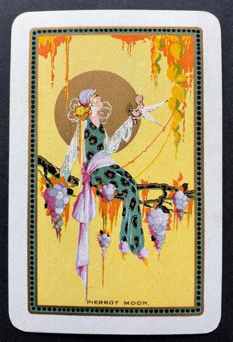 Vintage Swap Playing Card Deco Lady Fairy Named Etsy