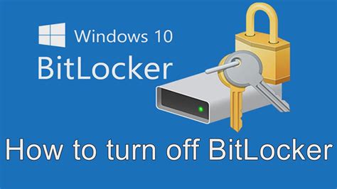 How To Turn Off And Disable BitLocker Encryption In Windows 10 YouTube