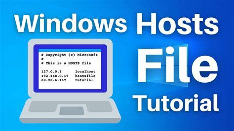 How To Edit The Hosts File On Windows 10 Youtube