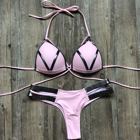 2020 Ins Hot Bikini Women Swimwear Instagram Abby Swimsuit Web Celebrity Bikinis Sets Sexy Women