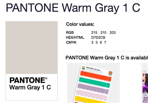 Cool Grey 1c Pantone Color Wyvr Robtowner