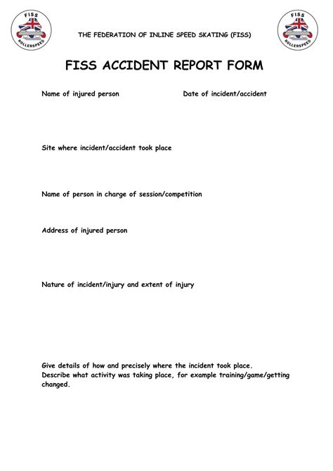 Free Printable Accident Report Form Templates [PDF, Word, Excel]