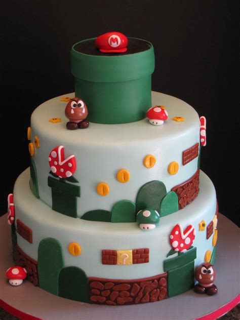 I wish i could have had a cake like this for my birthday yesterday. Super Mario Brothers Birthday Cake - CakeCentral.com