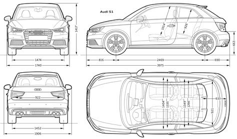 Audi S1 2014 Blueprint Download Free Blueprint For 3d Modeling