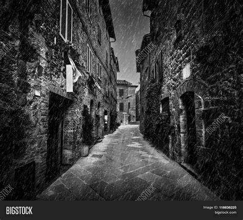 Dark Narrow Street Old Image And Photo Free Trial Bigstock