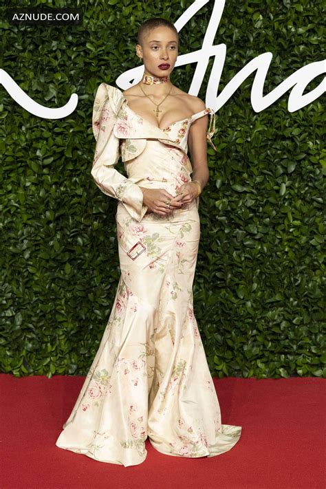 adwoa aboah showed off her great cleavage at the fashion awards 2019 at the royal albert hall in