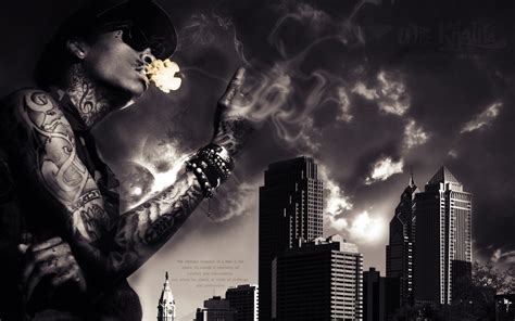 Wiz Khalifa Smoking Wallpaper Wallpapersafari