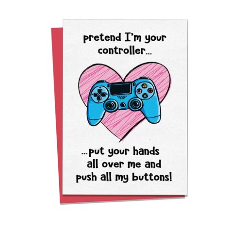 Gamer Valentines Day Card Gaming Love Greeting Card Etsy Ireland