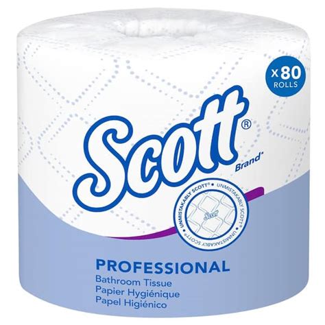Scott 2 Ply White Individually Wrapped Standard Rolls Bulk Toilet Paper
