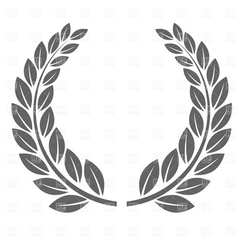 Gold Laurel Wreath Vector At Collection Of Gold