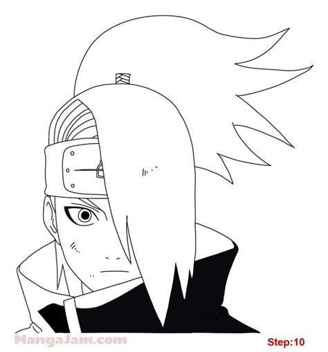 How To Draw Deidara From Naruto In 2020 Drawings