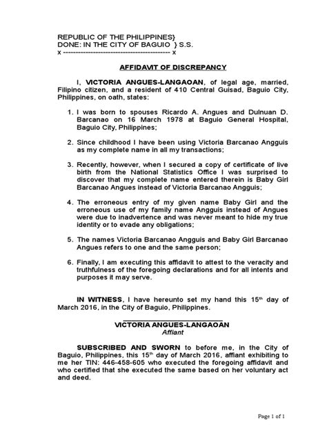 Check spelling or type a new query. 6. Affidavit of Discrepancy Date of Birth.docx