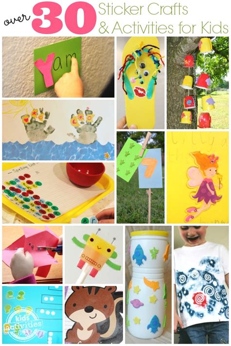 30 Sticker Crafts And Activities For Kids