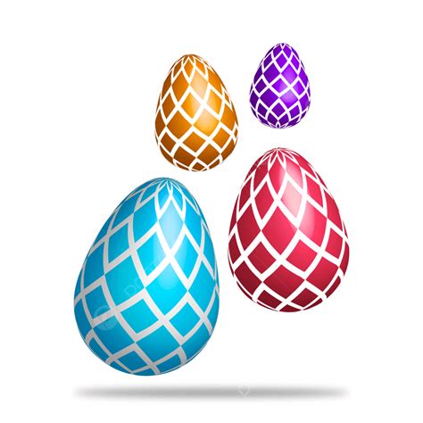 Realistic Easter Egg Vector Hd Images Realistic Colorful 3d Easter