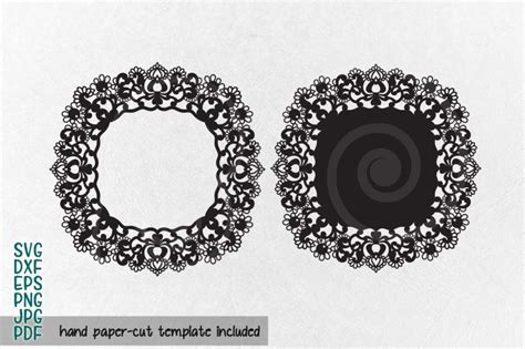 Download doily svg laser cut file, lace svg cutting, paper cut ...