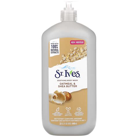 St Ives Soothing Body Wash Oatmeal And Shea Butter 32 Fl Oz 946 Ml
