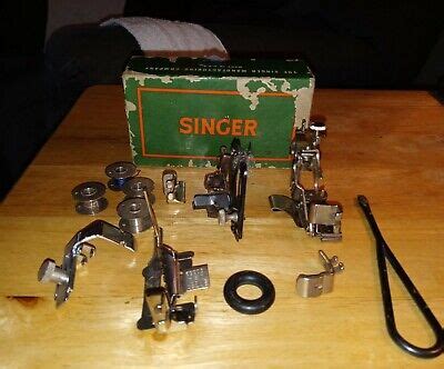 Vintage Lot Of Singer Sewing Machine Attachments Ebay