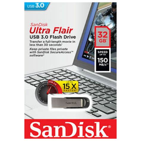 Sandisk Ultra Flair Usb 30 Flash Drive 32 Gb Hadafy