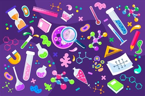 Free Vector Hand Drawn Colorful Science Education Wallpaper