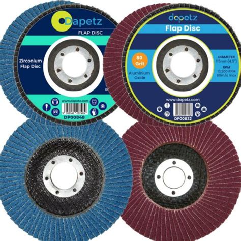 Flap Sanding Discs 115mm 40 60 80 120 Grit Grinding Wheels 45 High