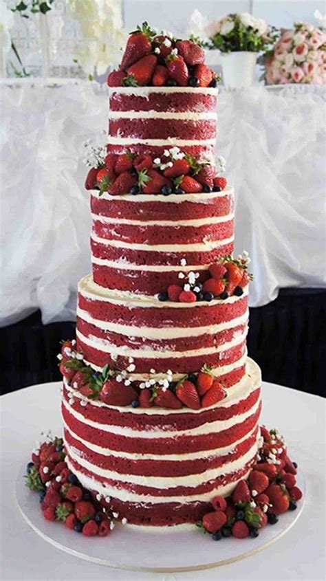 Naked Wedding Cake Inspiration For Your Wedding Wedding Cakes Ruby