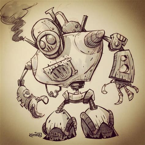 Sketchbomb New Delhi 1 Steampunk Robot By Kshiraj On Deviantart