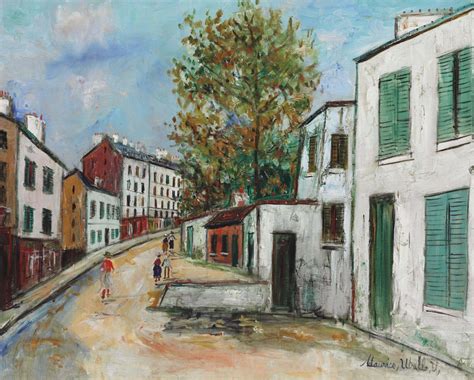 Maurice Utrillo 1883 1955 Rue à Montmartre Signed Maurice Utrillo