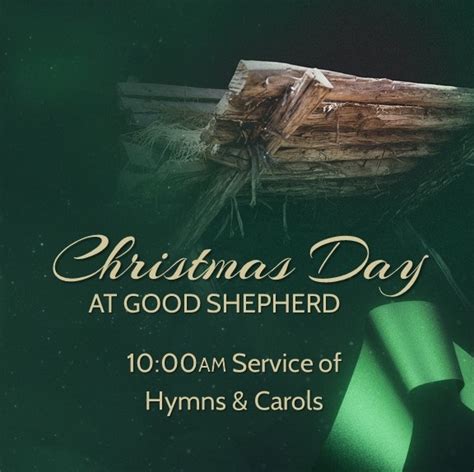 Christmas Day Carol Service Good Shepherd Church In Owatonna