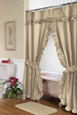 decorating  double swag shower curtains lovetoknow