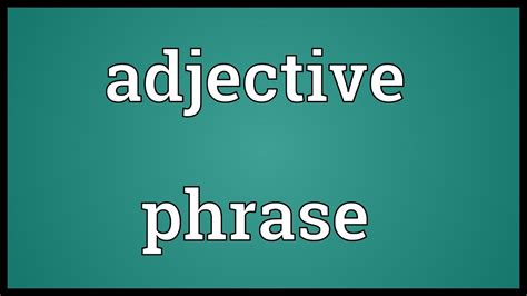 The malay language has many loanwords from sanskrit, persian, tamil, greek, latin, portuguese, dutch, certain chinese dialects and more recently, arabic (in particular many religious terms) and english (in particular many scientific and technological terms). Adjective phrase Meaning - YouTube