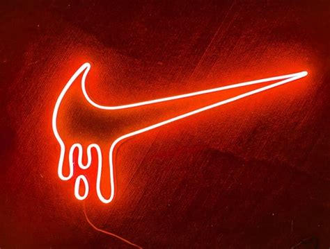 Dripping Nike Neon Sign Dripping Nike Neon Light Handmade Etsy Canada