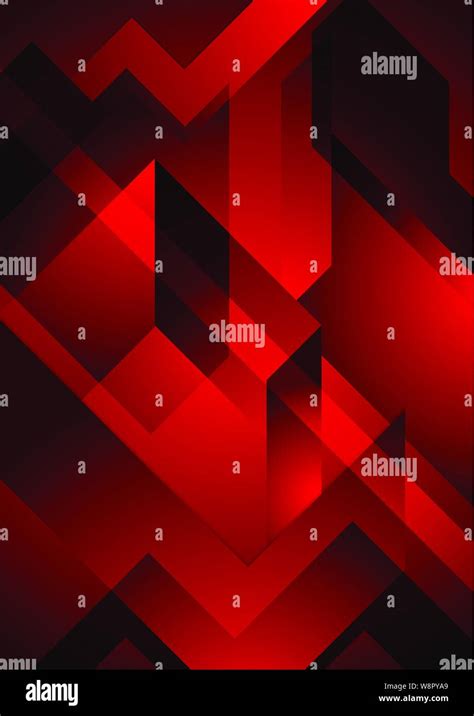 Dark Red Abstract Geometric Background Vector Technology Design Stock
