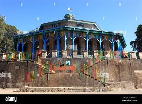 St Marys Church On Mount Entoto At Addis Ababa Stock Photo Alamy