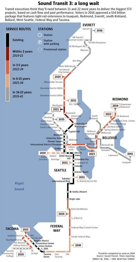 Exploring Seattle With The Light Rail Map 2023 Calendar Printable